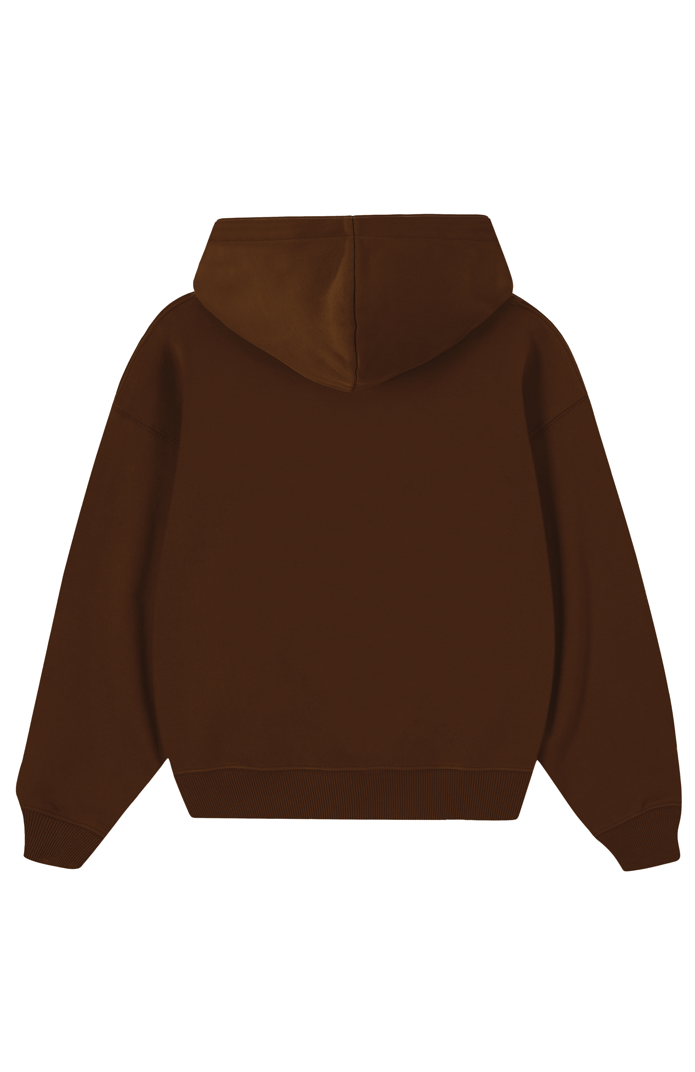 Mocha Brown Basic — Oversized Hoodie