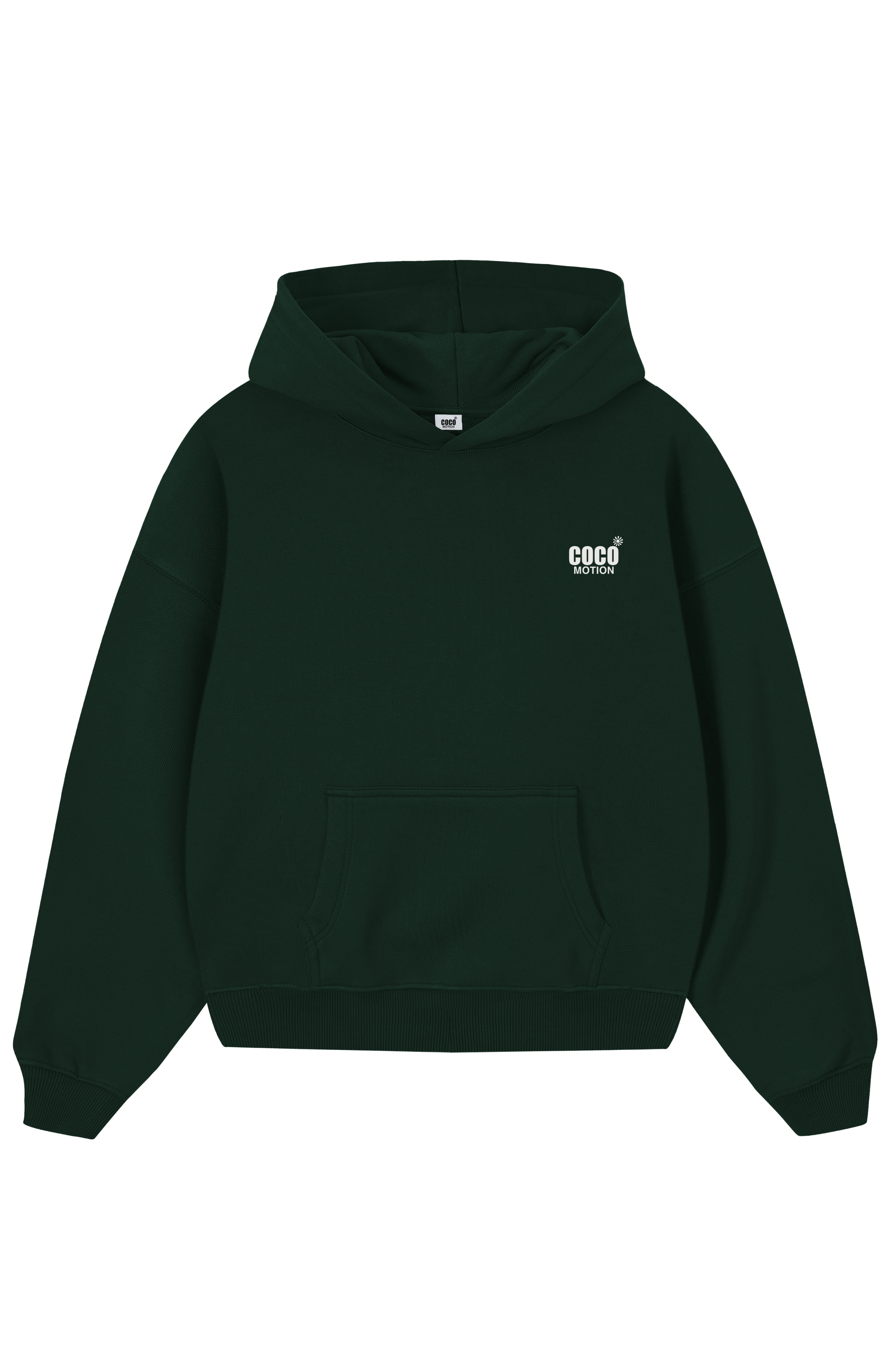 Bottle Green Basic — Oversized Hoodie