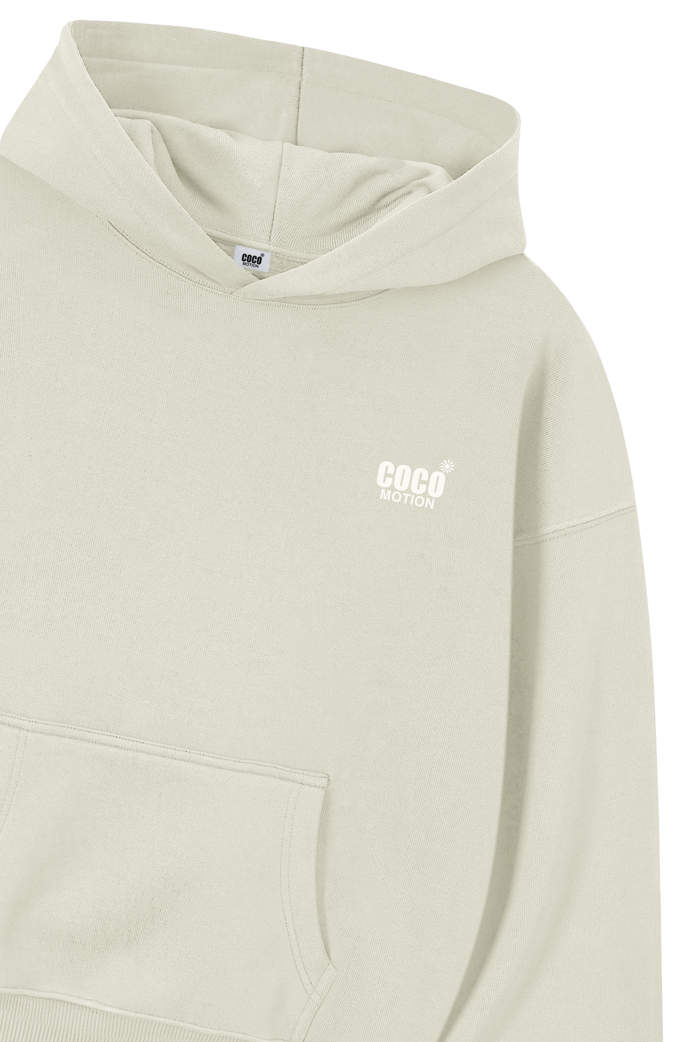 Cream Basic — Oversized Hoodie
