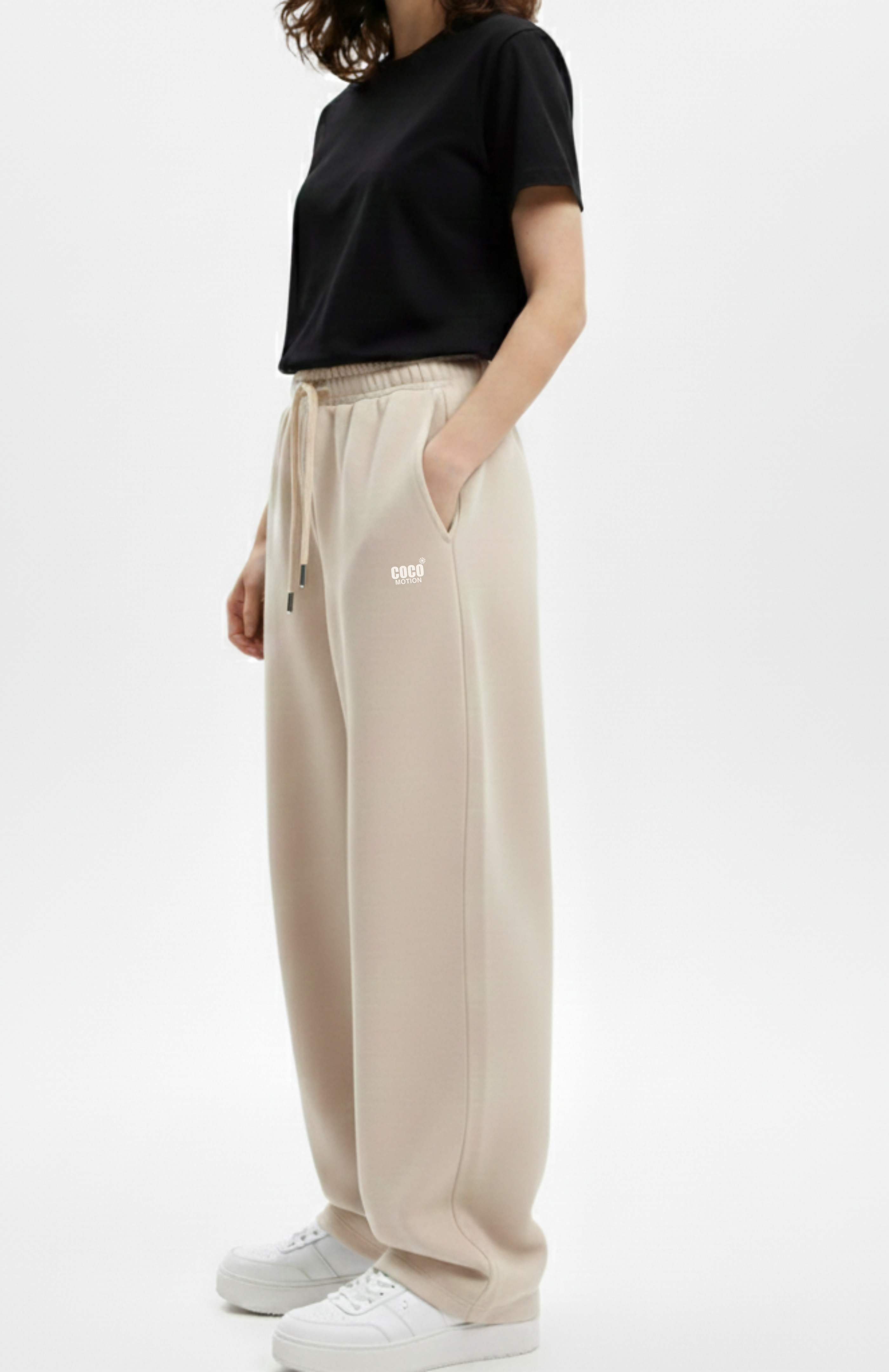 Off White Baggy Sweatpants