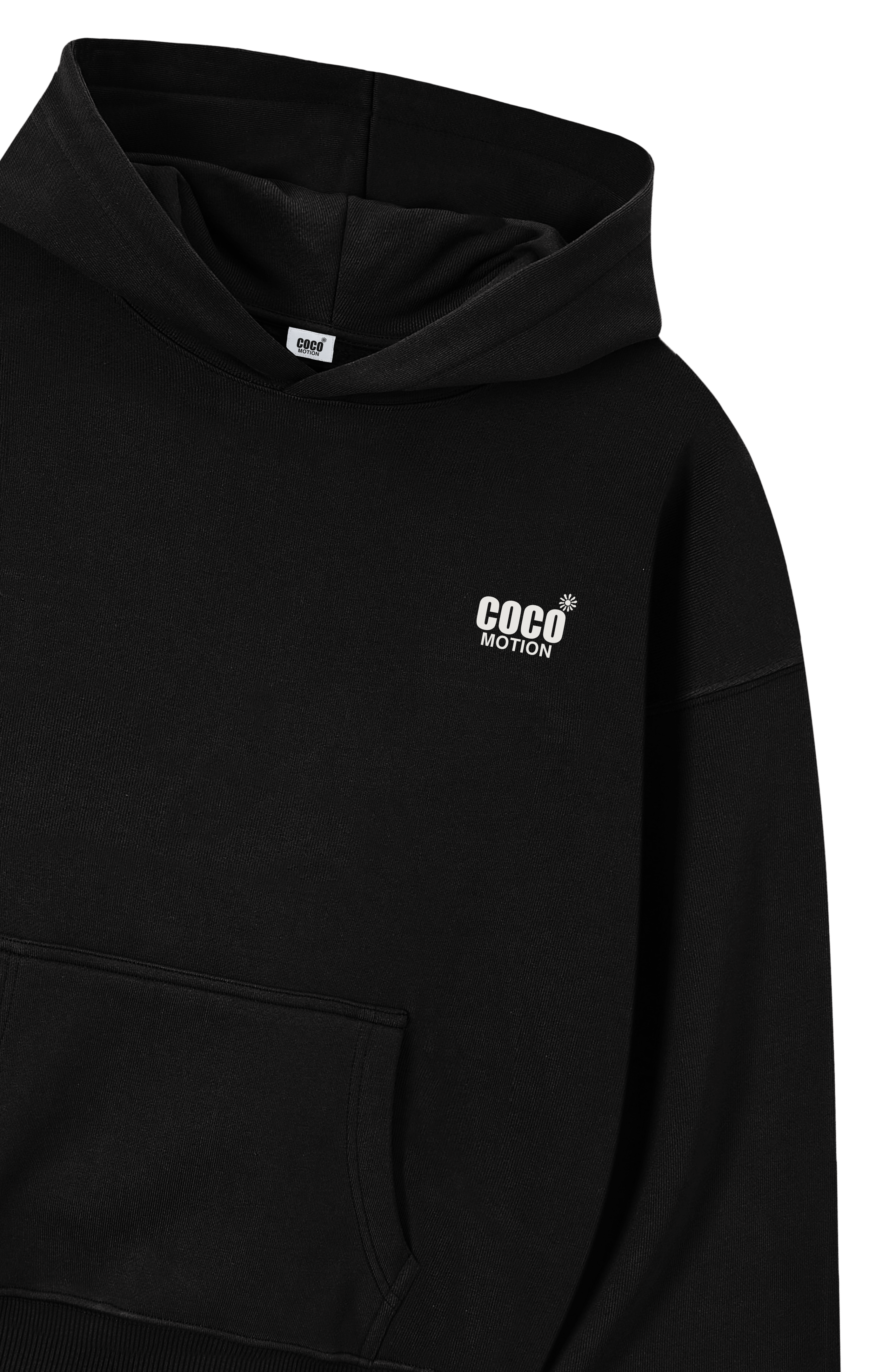 Black Basic — Oversized Hoodie