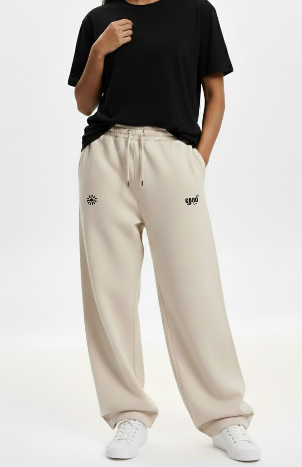 Off White Baggy Sweatpants