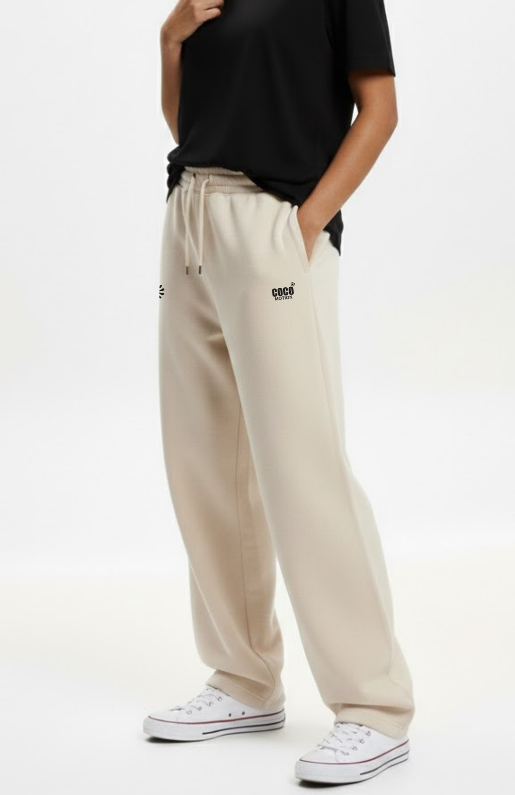 Off White Baggy Sweatpants