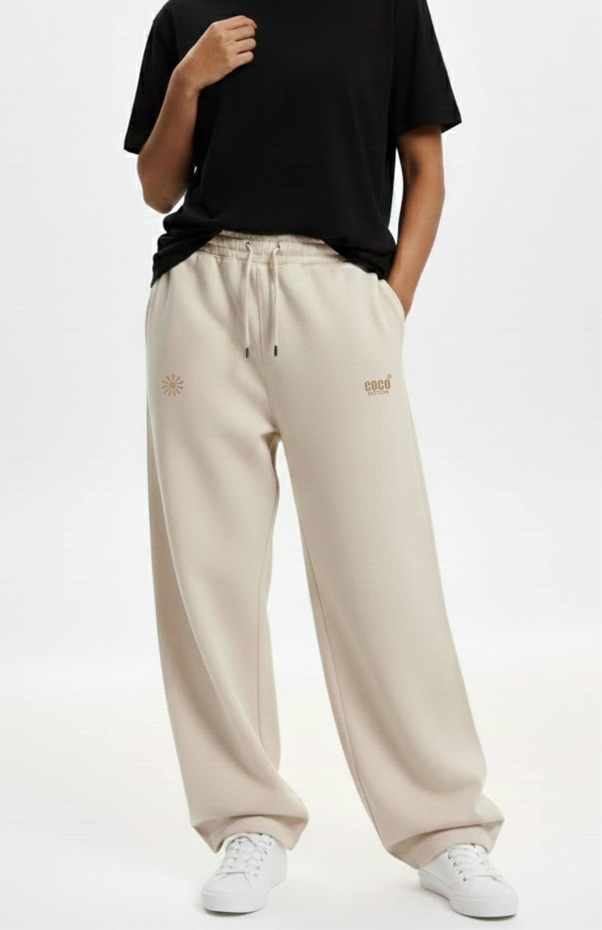 Off White Baggy Sweatpants