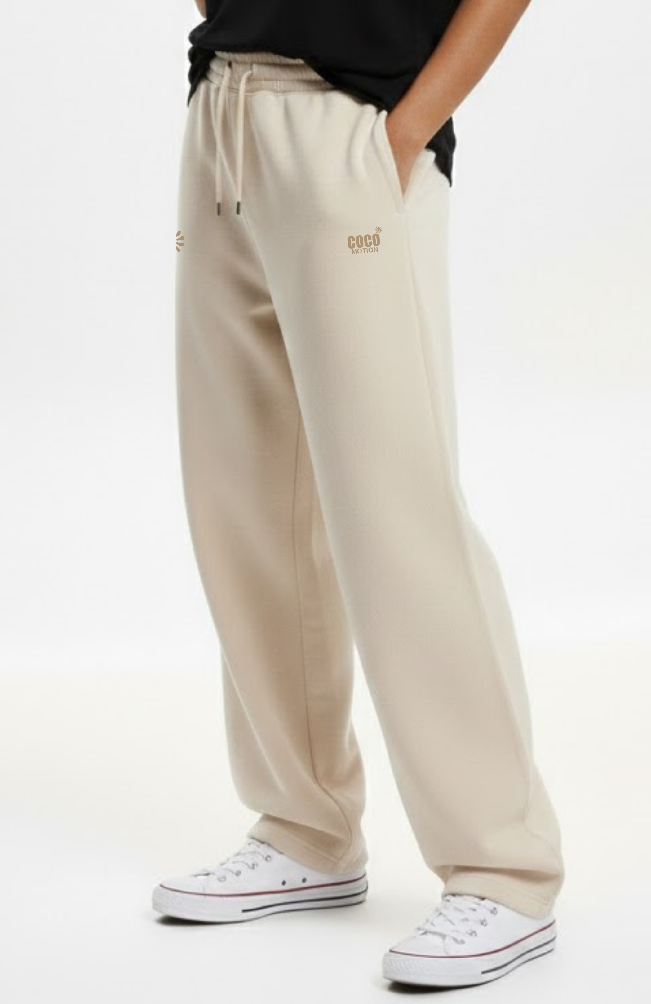 Off White Baggy Sweatpants